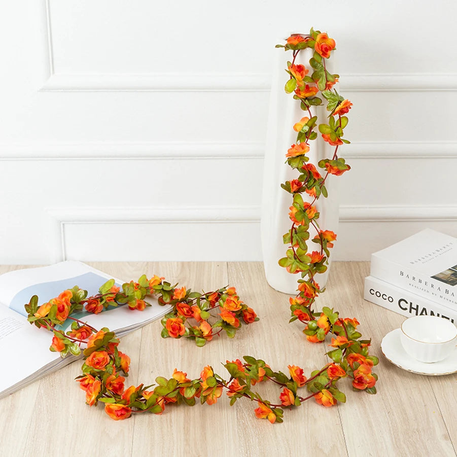 Guirlande de Roses Artificielles 250 cm – Décoration Élégante pour Souccah