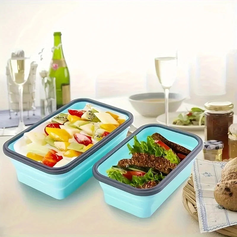 Set de Boîtes de Rangement Alimentaires Pliables – Hermétiques et Réutilisables