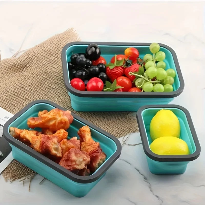 Set de Boîtes de Rangement Alimentaires Pliables – Hermétiques et Réutilisables