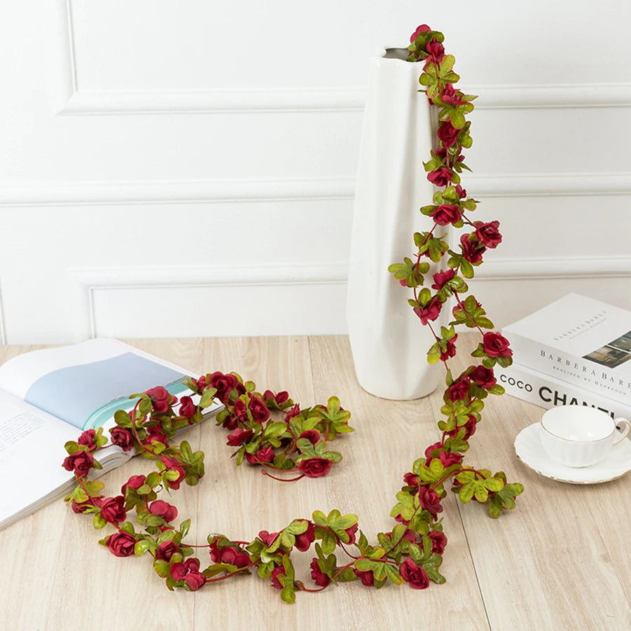 Guirlande de Roses Artificielles 250 cm – Décoration Élégante pour Souccah