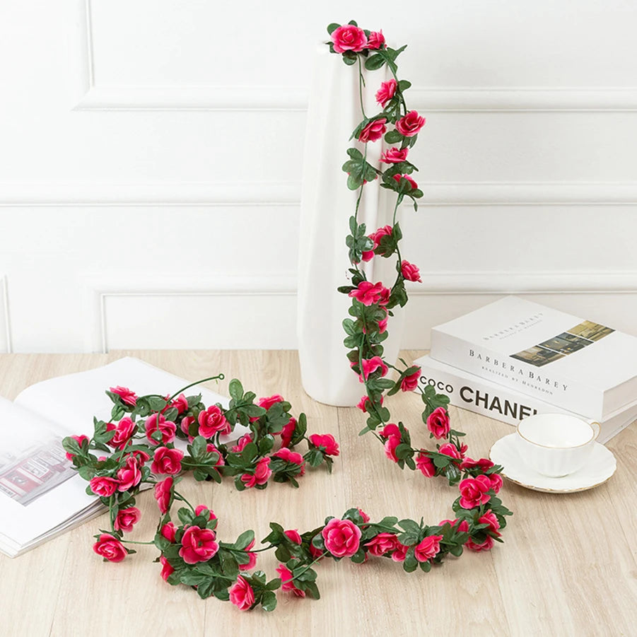 Guirlande de Roses Artificielles 250 cm – Décoration Élégante pour Souccah