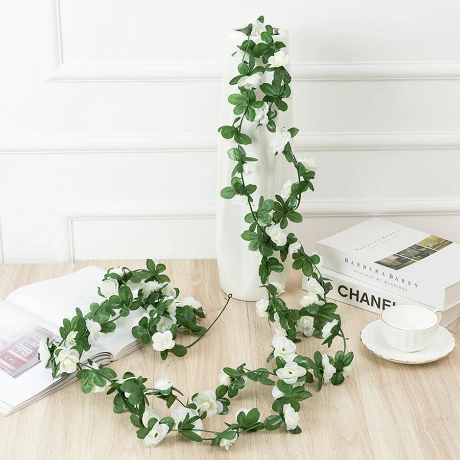 Guirlande de Roses Artificielles 250 cm – Décoration Élégante pour Souccah