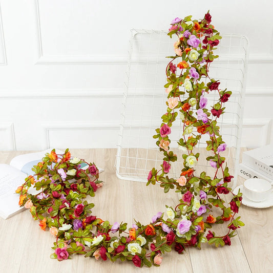 Guirlande de Roses Artificielles 250 cm – Décoration Élégante pour Souccah