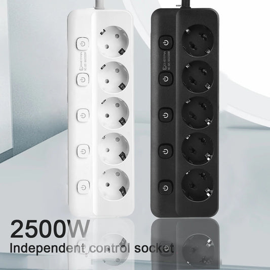 Multiprise Électrique 2500W pour la Souccah avec Interrupteurs Indépendants