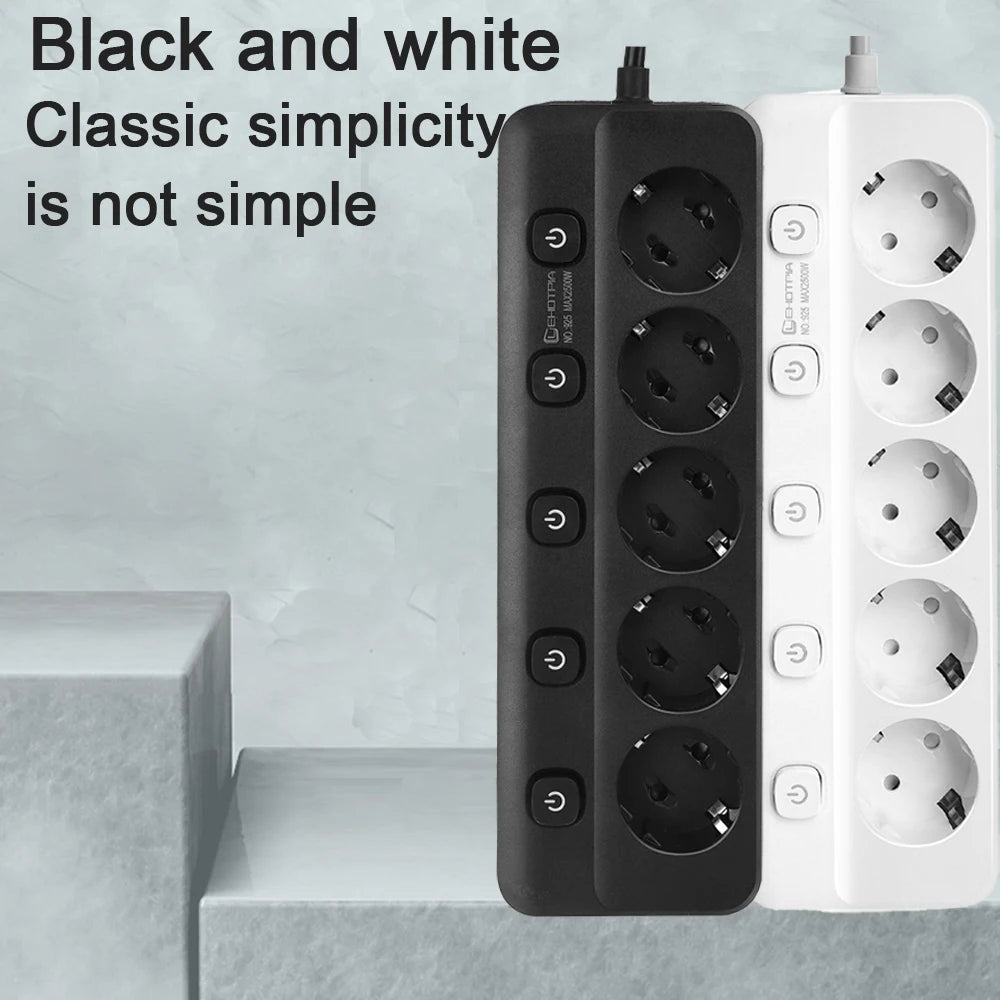 Multiprise Électrique 2500W pour la Souccah avec Interrupteurs Indépendants