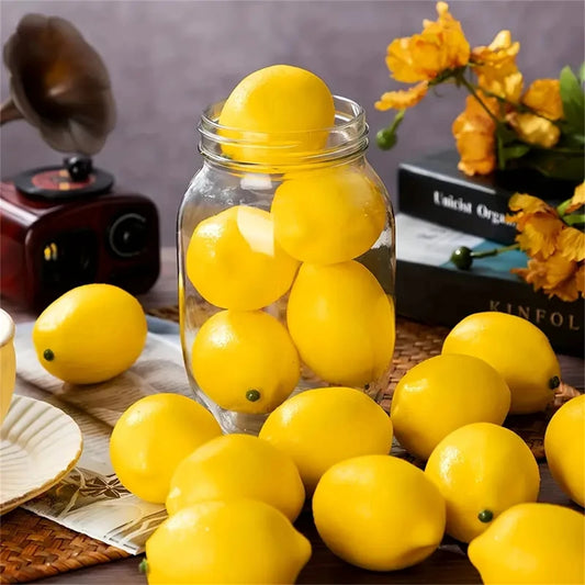Lot de 20 Étrogim Artificiels – Décoration Réaliste pour Souccah et Table de Fête