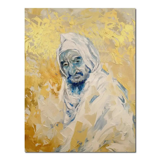 Tableau Baba Salé Moderne – Peinture Dorée