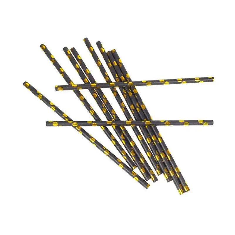Pack Standard Souccah Noir & Or – Vaisselle jetable élégante pour vos repas de fête