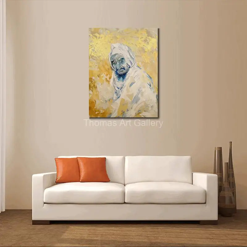 Tableau Baba Salé Moderne – Peinture Dorée