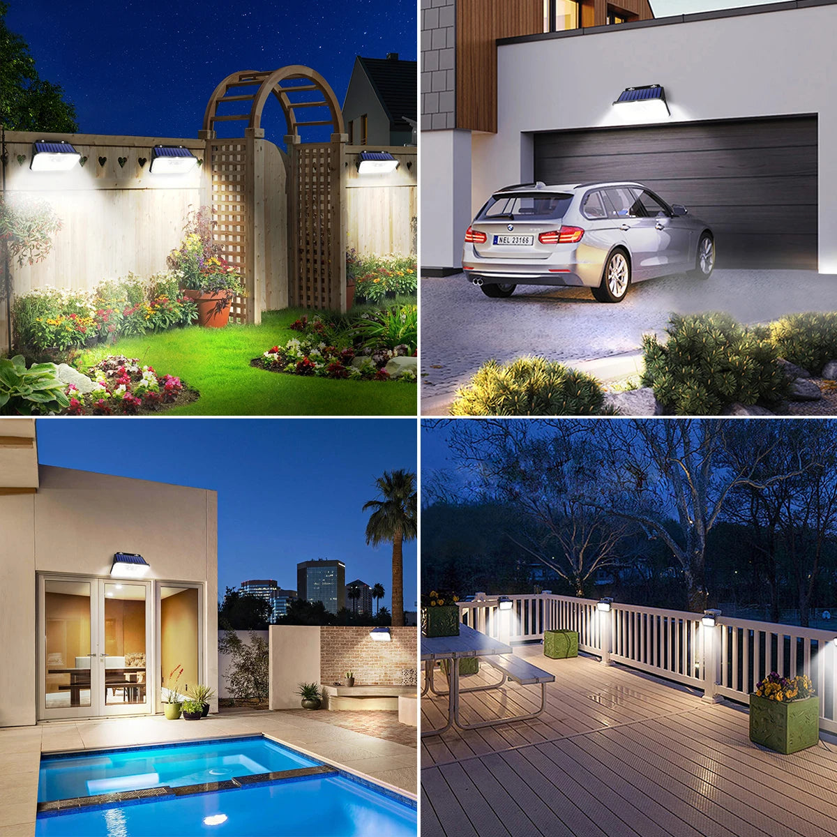 Lampe Solaire Extérieure 148 LED – Éclairage Puissant & Automatique pour Souccah et  le Jardin