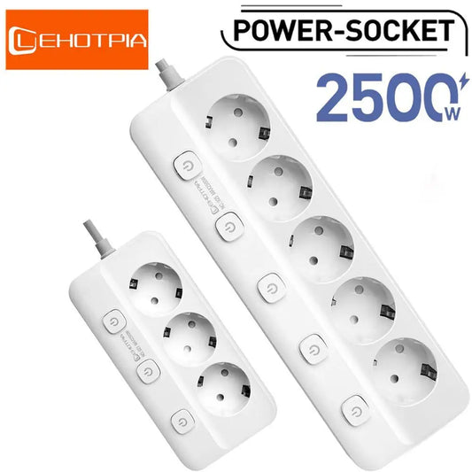Multiprise Électrique 2500W pour la Souccah avec Interrupteurs Indépendants