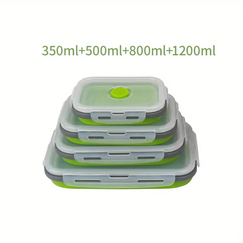 Set de Boîtes de Rangement Alimentaires Pliables – Hermétiques et Réutilisables