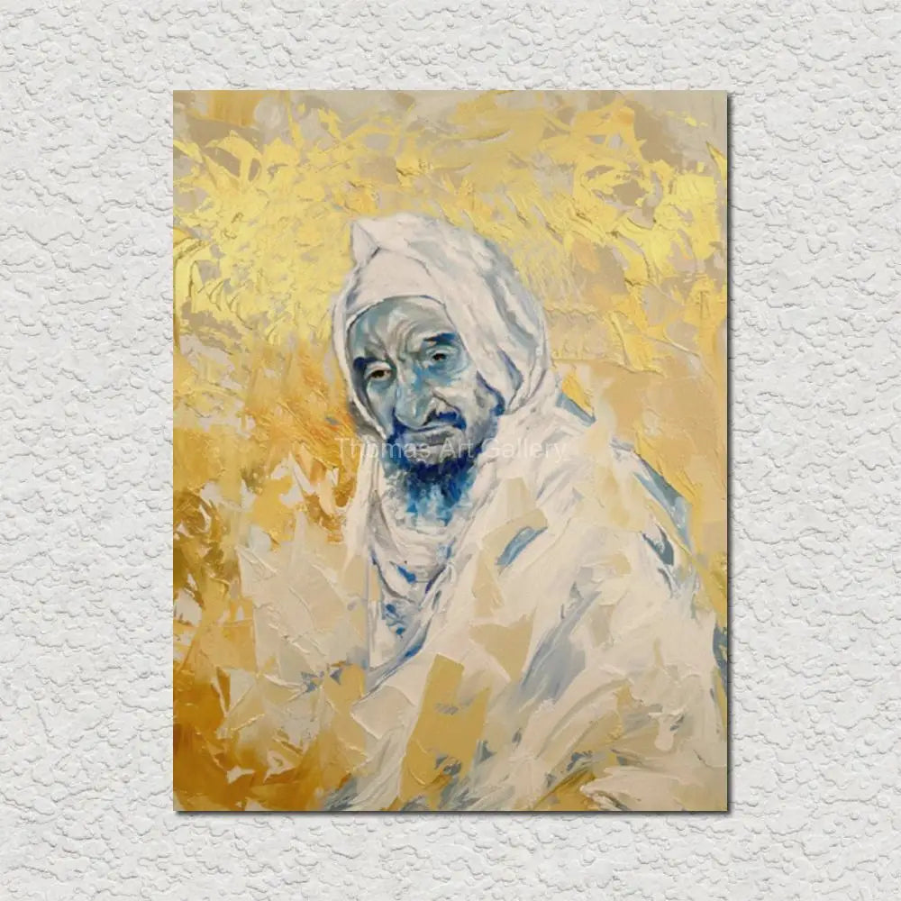 Tableau Baba Salé Moderne – Peinture Dorée